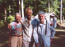 Cliff Johnson, John Steen, Ernie Johnson in Birdsview