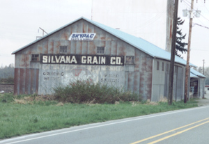 Fisher Flour sign in Silvana