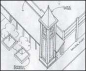 (Aerial drawing of Hammer Heritage Square)