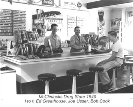 (McClintock's Drug store 1940)